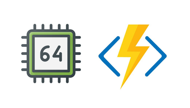 Azure Function x64 dev setup